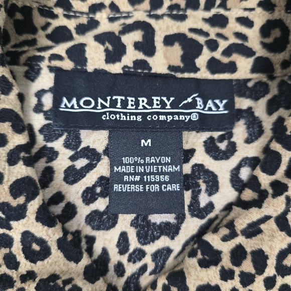 Monterey Bay Button-Down Leopard Print Shirt - Picture 9 of 11